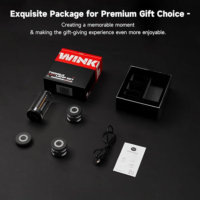 4 - in - 1 LED Candle Lamp Flameless Night Light, Minimalist Lamps Cordless Table Lights Rechargeable Portable Lights, Creative Gifts, Birthday Gift for Men,Women,Geek,Adults - Auge Light