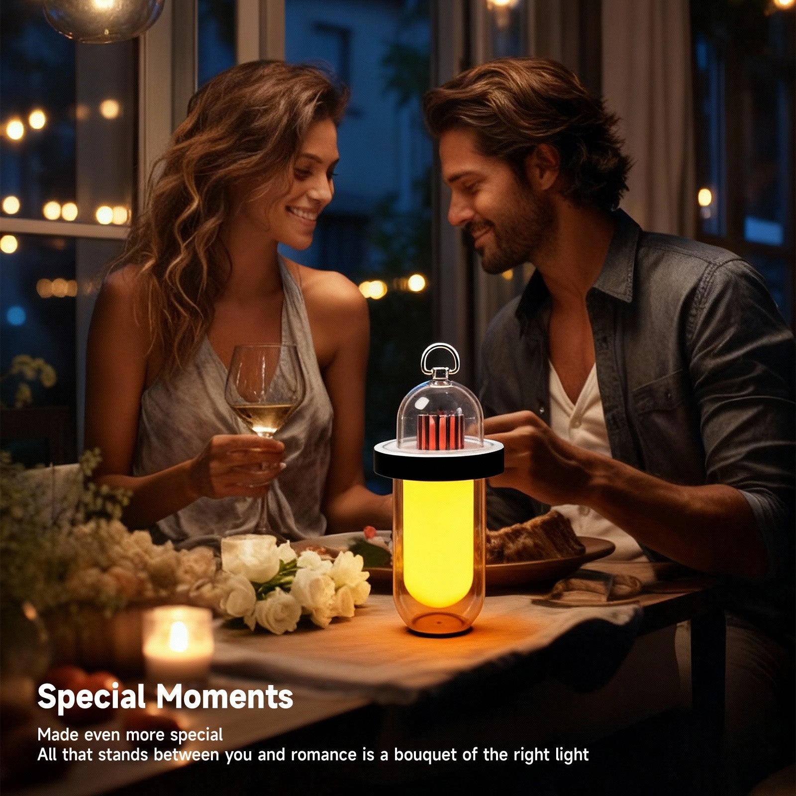 Augelight Capsule Shape Camping Light Rechargeable IP54 Waterproof Minimalist Table Lamp Dimmable LED Night Light - Auge Light