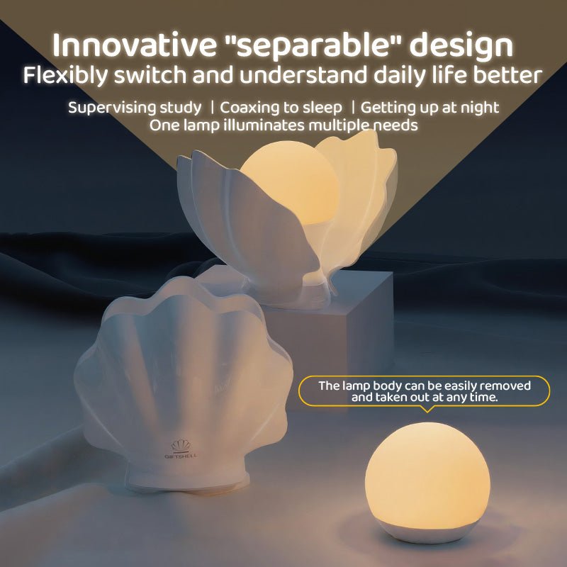 Augelight Shell Shape Nightlight Unique Design minimalist table lamp LED Night Light with Shell Shape - Auge Light