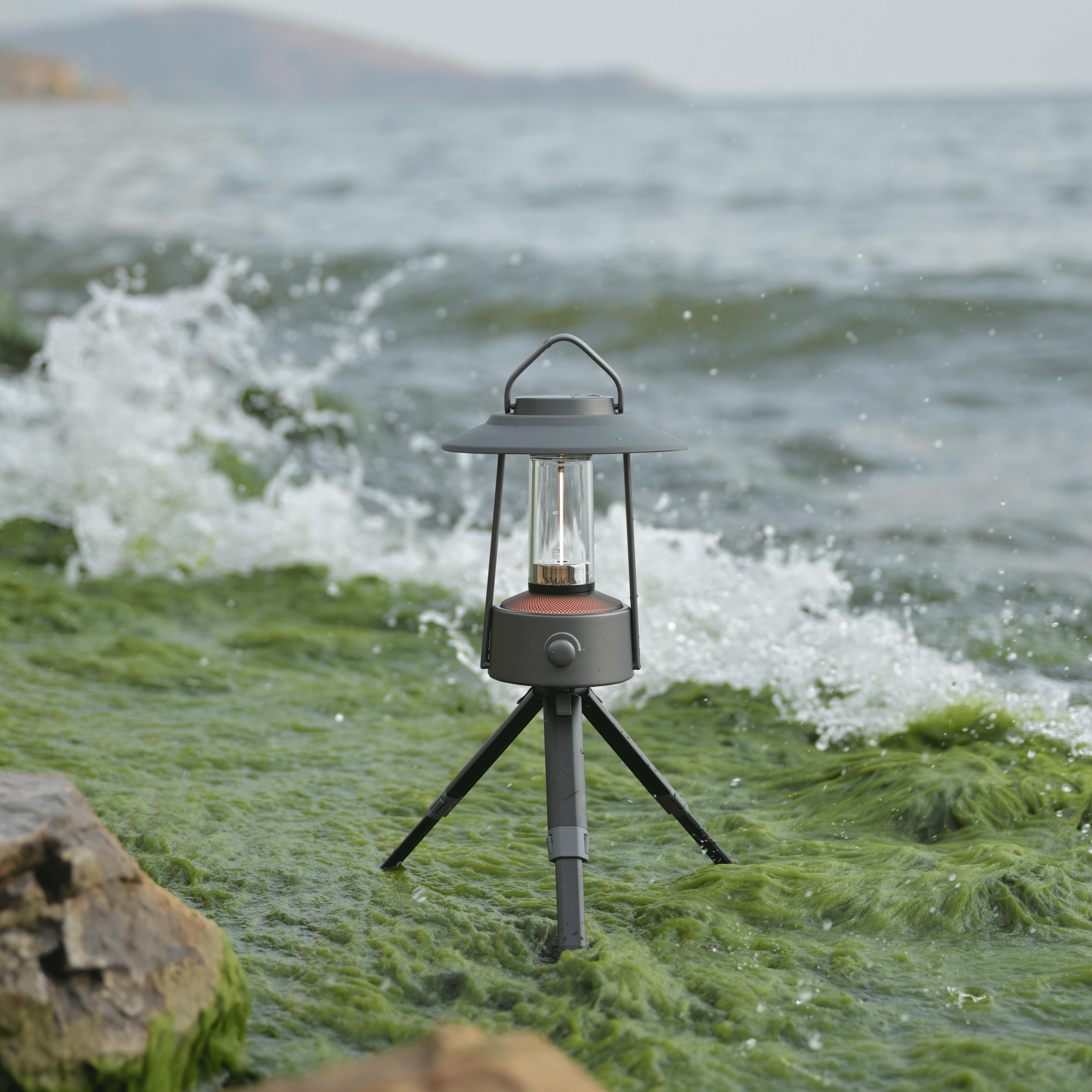 LED Camping Lantern, Dimmable with Dual Color Temperature 1600K - 5000K, Metal Construction, Portable with Tripod Stand - Auge Light