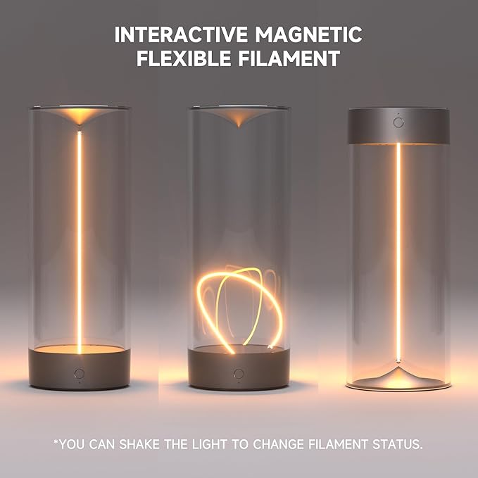 Auge Light Cordless Table Lamps 12.76 in Modern Table Lamp 3 - Level Dimming Night Lights - Auge Light