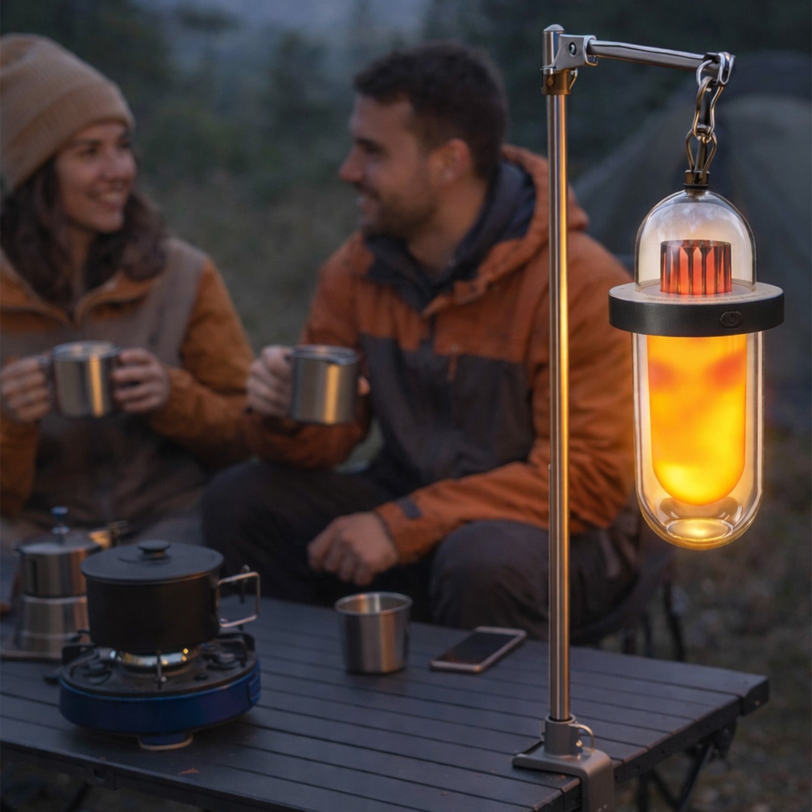 Augelight Capsule Shape Camping Light Rechargeable IP54 Waterproof Minimalist Table Lamp Dimmable LED Night Light - Auge Light