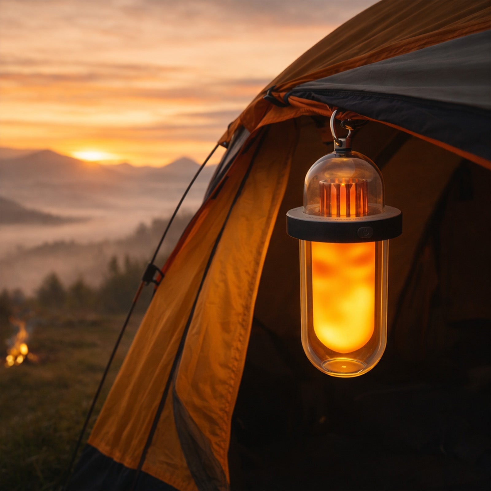 Augelight Capsule Shape Camping Light Rechargeable IP54 Waterproof Minimalist Table Lamp Dimmable LED Night Light - Auge Light