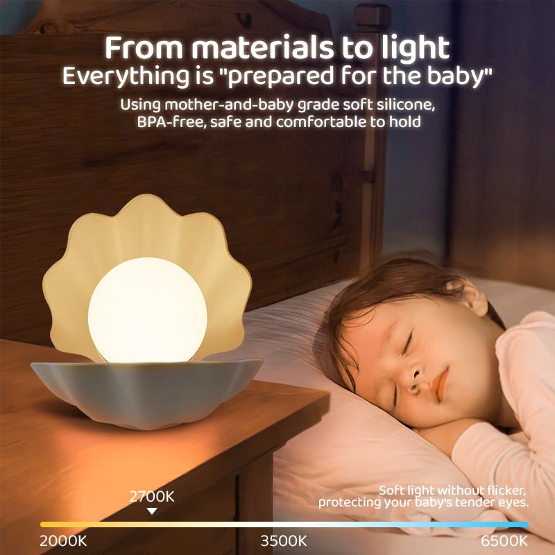 Augelight Shell Shape Nightlight Unique Design minimalist table lamp LED Night Light with Shell Shape - Auge Light